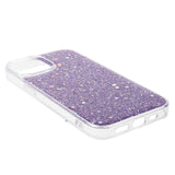 iPhone 15 Glitter Deksel - Lilla