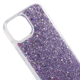 iPhone 15 Glitter Deksel - Lilla