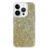 iPhone 15 Pro Glitter Deksel - Gull