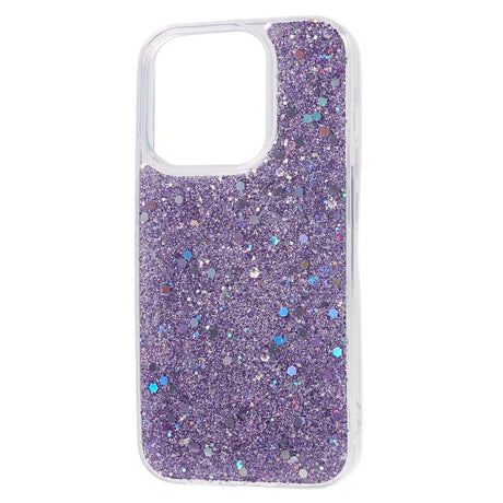 iPhone 15 Pro Glitter Deksel - Lilla