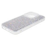 iPhone 15 Pro Glitter Deksel - Sølv