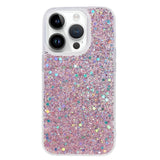 iPhone 15 Pro Glitter Deksel - Rosa