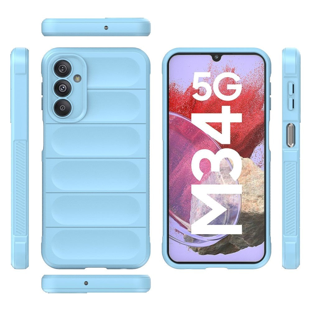 Samsung Galaxy M34 (5G) / F34 (5G) Fleksibelt Plastdeksel - Lyse Blå