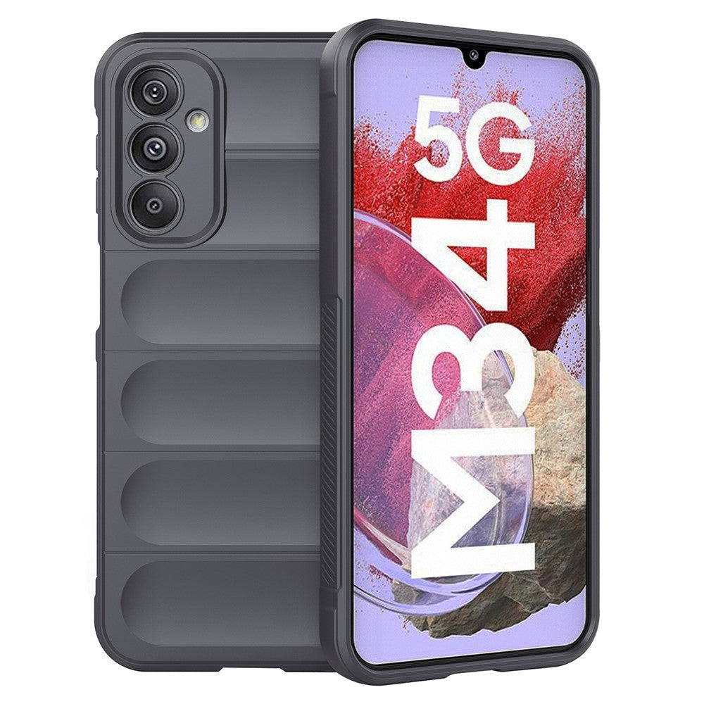 Samsung Galaxy M34 (5G) / F34 (5G) Fleksibelt Plastdeksel - Mørk Grå