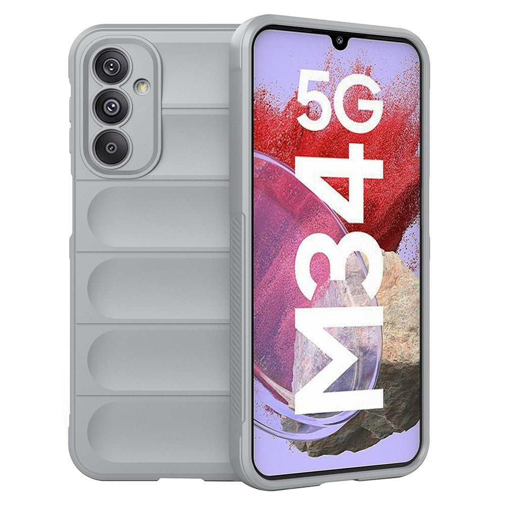 Samsung Galaxy M34 (5G) / F34 (5G) Fleksibelt Plastdeksel - Lysegrå