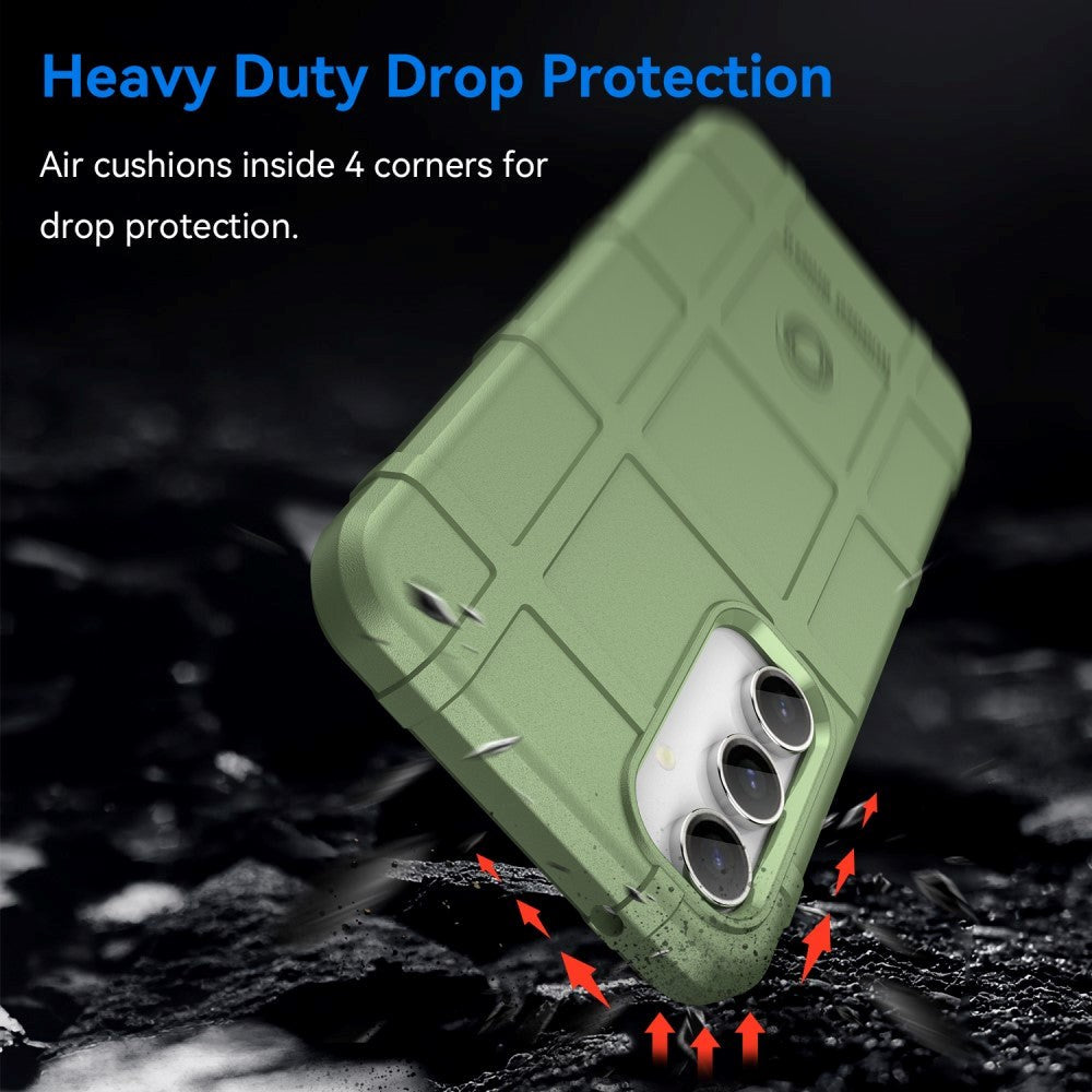 Samsung Galaxy S23 FE Rugged Shield Håndverker Deksel - Grønn