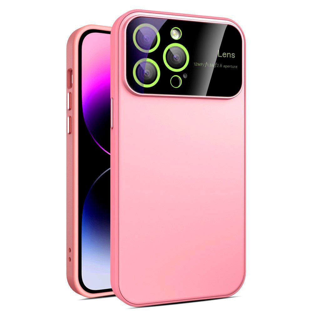 iPhone 15 Pro Hybrid Plastdeksel m. Innebygd Kamerabeskytter - Rosa