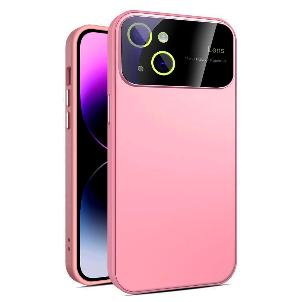 iPhone 15 Hybrid Plastdeksel m. Innebygd Kamerabeskytter - Rosa