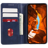 EIDERWOOD Samsung Galaxy Xcover 6 Pro Kunstskinn Flip Deksel med Kortholder & Stativfunksjon - Blå
