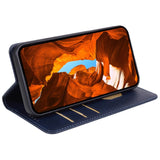 EIDERWOOD Samsung Galaxy Xcover 6 Pro Kunstskinn Flip Deksel med Kortholder & Stativfunksjon - Blå