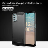 Nokia G42 Brushed Carbon Fiber Plast Deksel - Svart