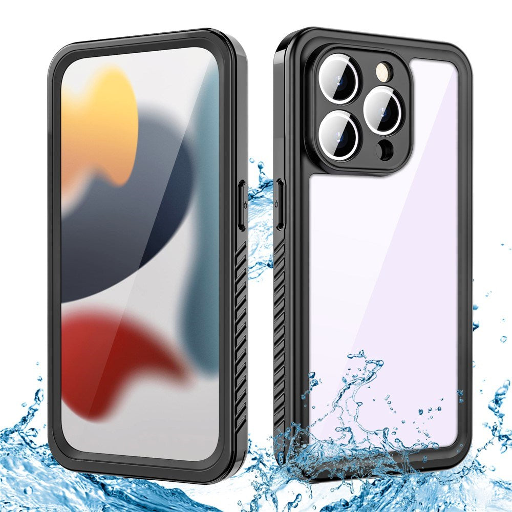 iPhone 15 Pro Max Redpepper IP68 Vanntett Deksel - Svart / Gjennomsiktig
