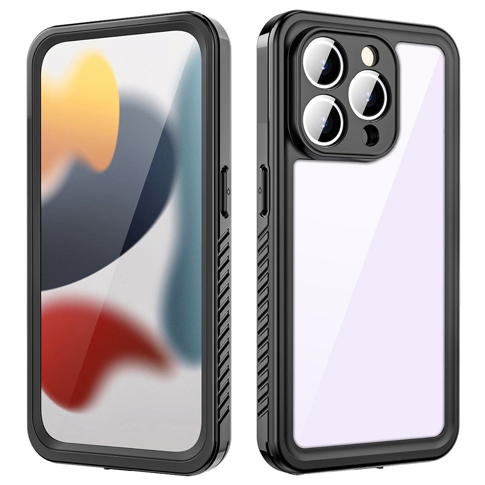 iPhone 15 Pro Max Redpepper IP68 Vanntett Deksel - Svart / Gjennomsiktig