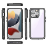 iPhone 15 Pro Max Redpepper IP68 Vanntett Deksel - Svart / Gjennomsiktig