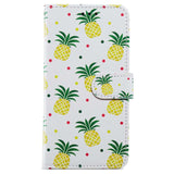 Honor 90 Lite Kunstskinn Deksel m. Lommebok og Stropp - Ananas