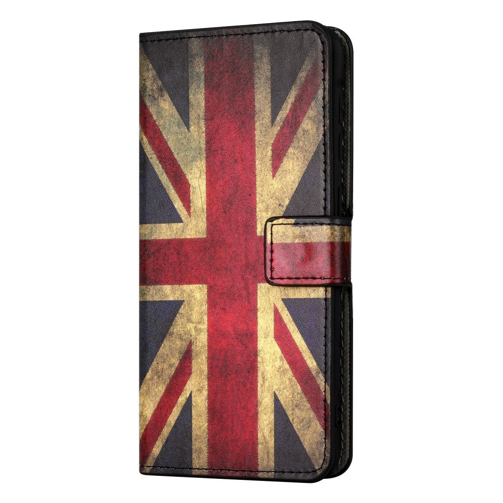 Samsung Galaxy A15 (5G) / A15 Flip Deksel i Skinn med Lommebok og Trykk - Union Jack