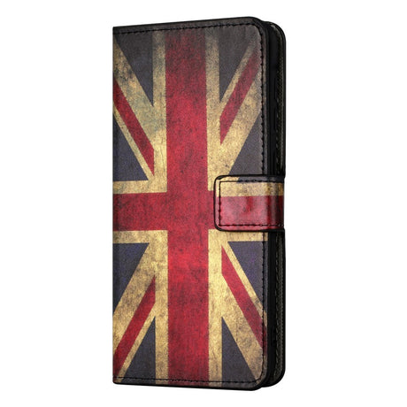 Samsung Galaxy A15 (5G) / A15 Flip Deksel i Skinn med Lommebok og Trykk - Union Jack