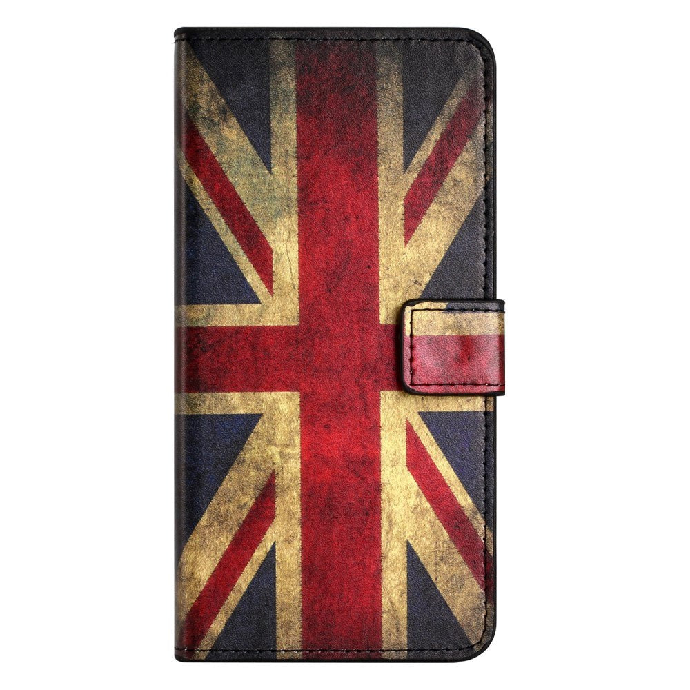 Samsung Galaxy A15 (5G) / A15 Flip Deksel i Skinn med Lommebok og Trykk - Union Jack