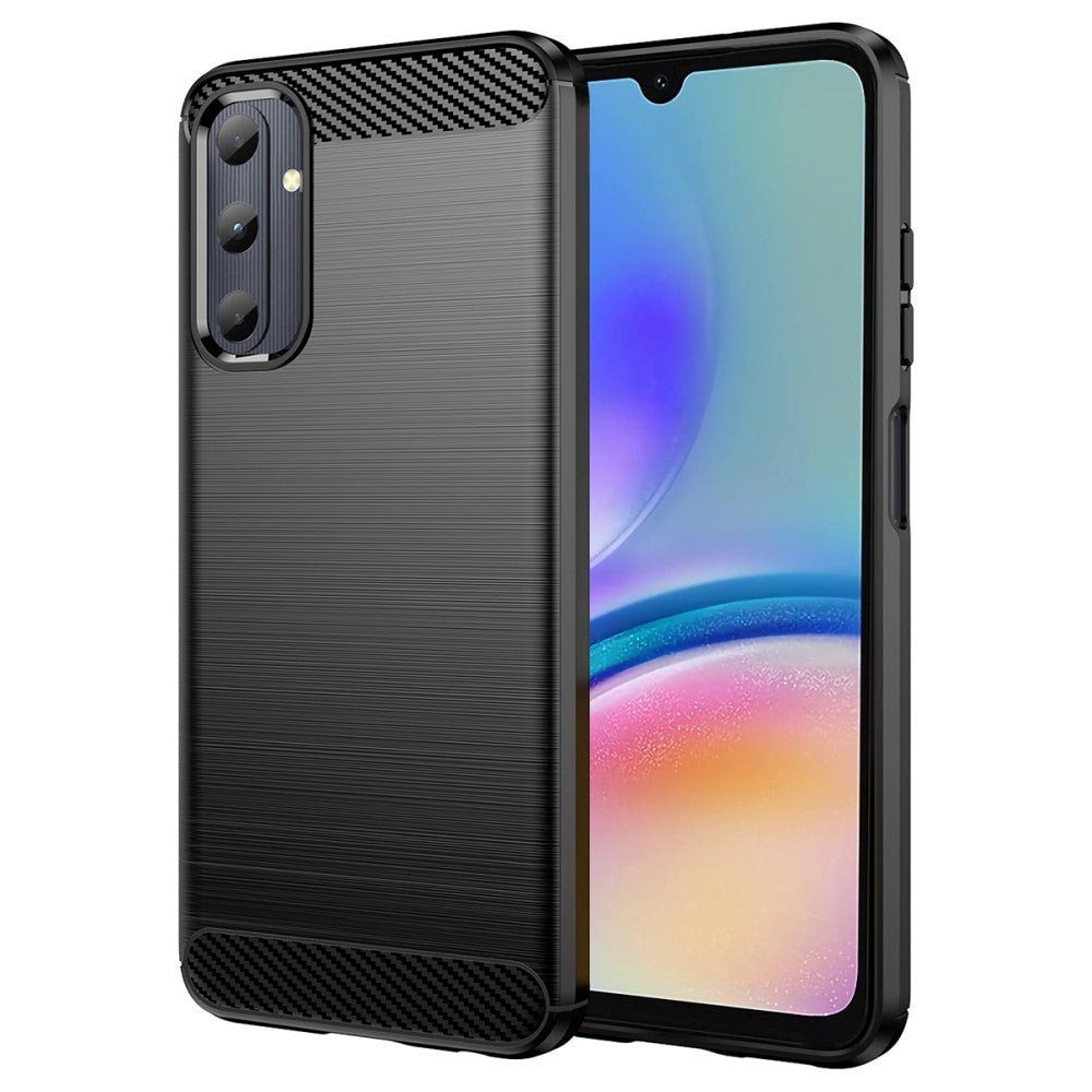 Samsung Galaxy A05s Brushed Carbon Deksel - Svart