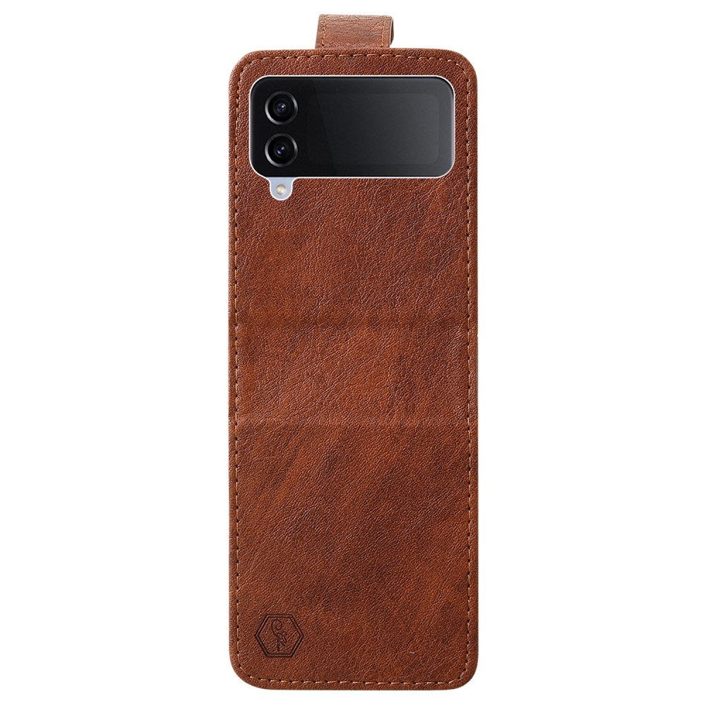 EIDERWOOD Samsung Galaxy Z Flip4 (5G) Kunstskinn Deksel - Brun