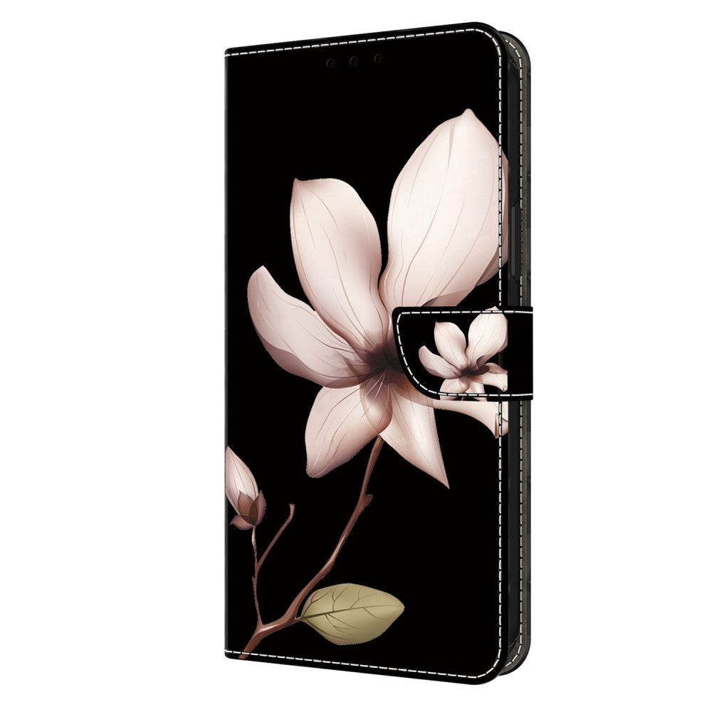 Xiaomi 13T / 13T Pro Deksel i Kunstskinn med Lommebok og Trykk - Blomst