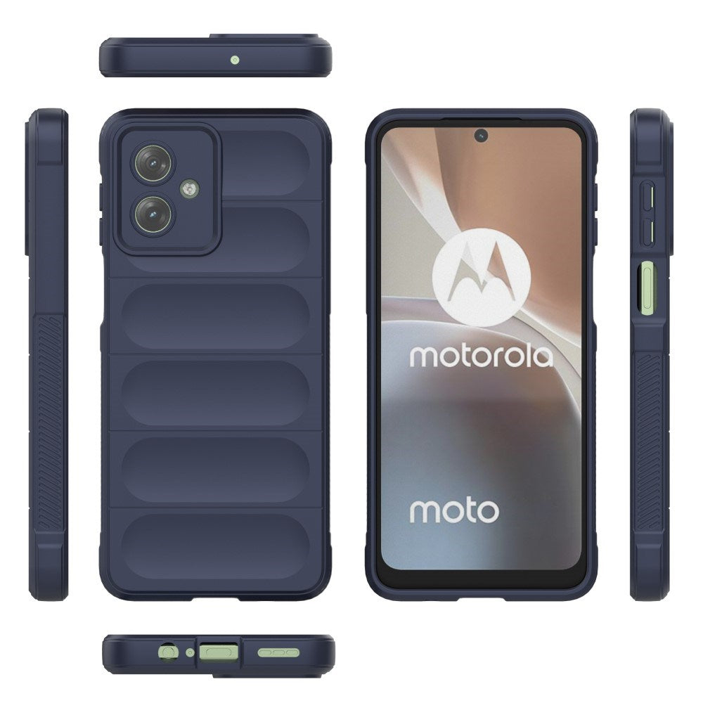 EIDERWOOD Motorola Moto G54 Fleksibelt Plastdeksel - Blå