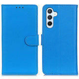 Samsung Galaxy S24 PU Litchi Skin Flip Deksel med Lommebok - Blå