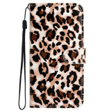 Samsung Galaxy S24 Kunstskinn Flipdeksel m. Lommebok og Stropp - Leopard