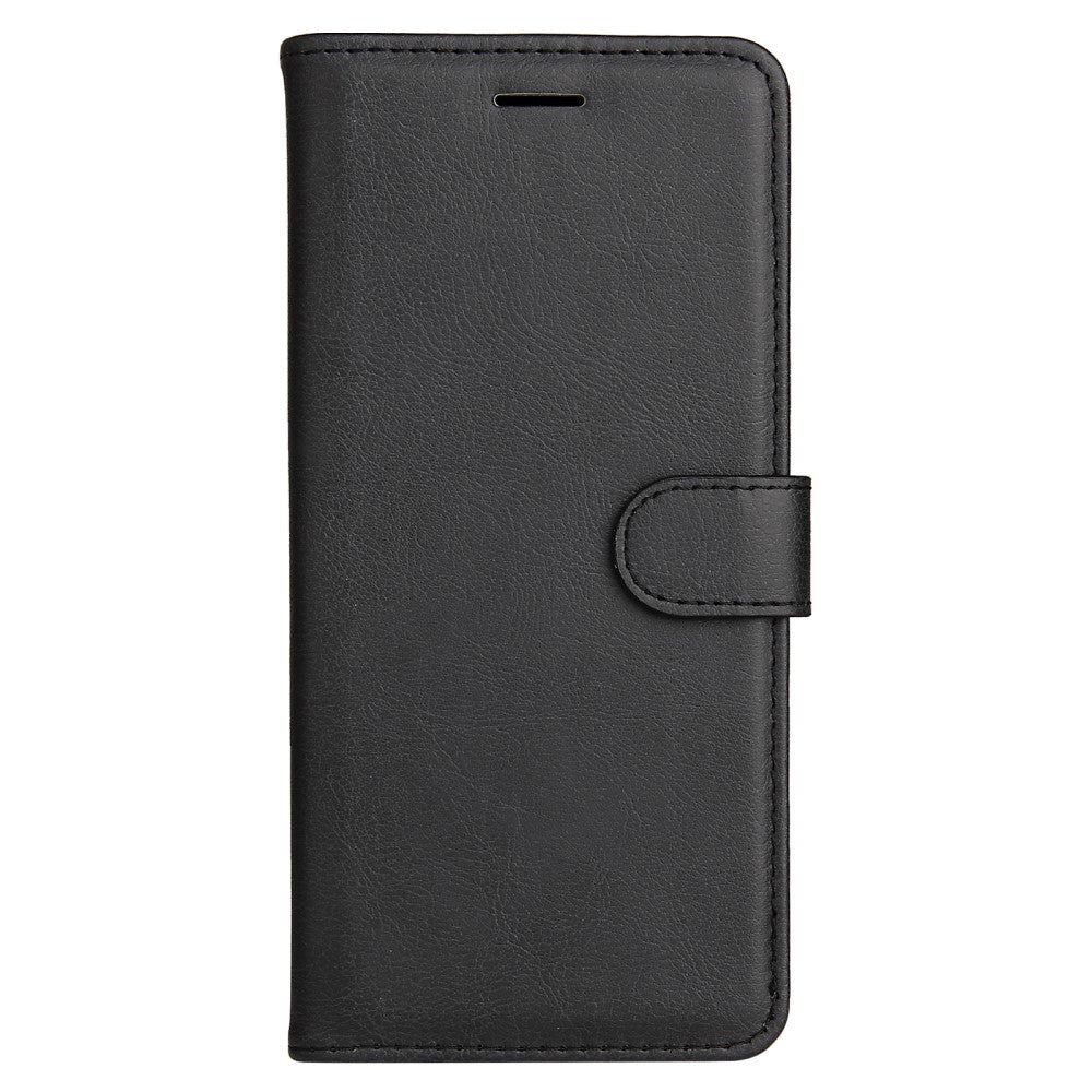 Samsung Galaxy S24 Ultra Læder Flip Cover m. Pung og Strop - Sort