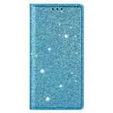 Samsung Galaxy A15 (5G) / A15 Flip Deksel med Lommebok og - Glitter - Blå