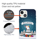 iPhone 15 Plus Fleksibelt Plast Jul Deksel - Merry Christmas - Julenissen i Juletreet