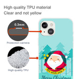 iPhone 15 Plus Fleksibelt Plast Jul Deksel - Merry Christmas - Tegneserie Julenissen