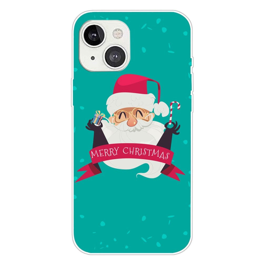 iPhone 15 Plus Fleksibelt Plast Jul Deksel - Merry Christmas - Glad Julenisse