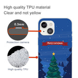 iPhone 15 Plus Fleksibelt Plast Jul Deksel - Merry Christmas - Juletre