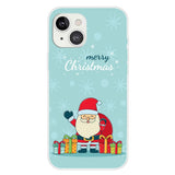 iPhone 15 Plus Fleksibelt Plast Jul Deksel - Merry Christmas - Glad Julenisse med Gaver