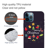 iPhone 15 Pro Fleksibelt Plast Jul Deksel - Merry Christmas - Jule Dekorasjoner