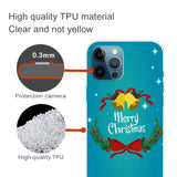 iPhone 15 Pro Fleksibelt Plast Jul Deksel - Merry Christmas - Juleklokker