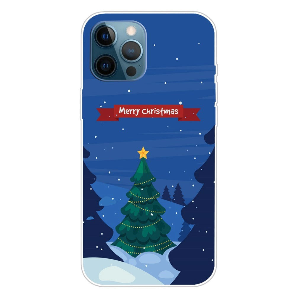 iPhone 15 Pro Fleksibelt Plast Jul Deksel - Merry Christmas - Juletre