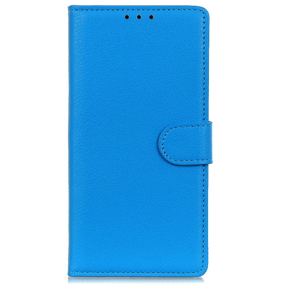 Xiaomi 14 Pro PU Litchi Skin Flip Deksel med Lommebok - Blå