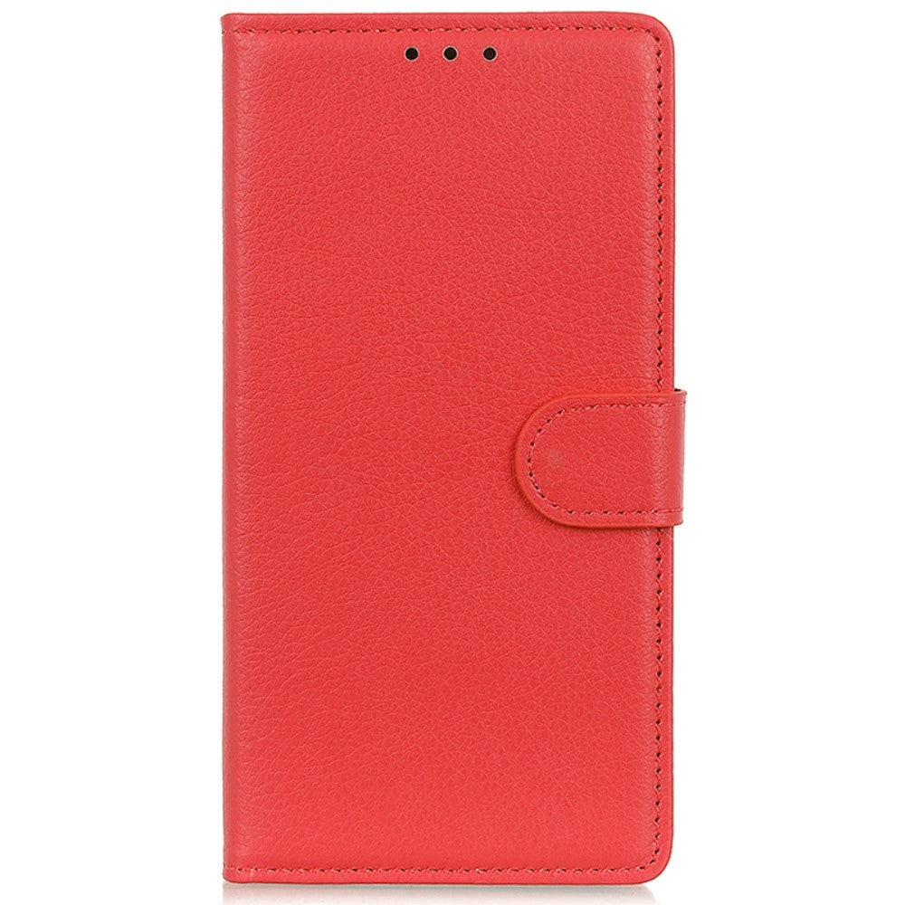 Xiaomi 14 Pro PU Litchi Skin Flip Deksel med Lommebok - Rød