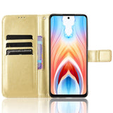 EIDERWOOD OnePlus Nord N30 SE (5G) / Oppo A79 (5G) Skinn Flip-Deksel med Lommebok og Stativfunksjon - Guld