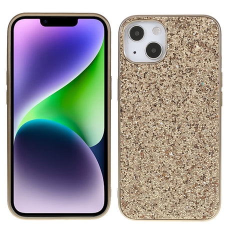 EIDERWOOD iPhone 14 Glitter Hybrid Deksel - Gull