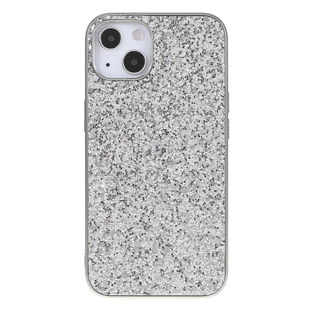 EIDERWOOD iPhone 14 Glitter Hybrid Deksel - Sølv