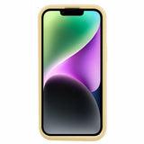 iPhone 14 Silikon 3D Deksel med Andedesign – Gul