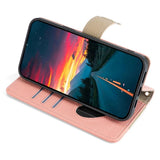 iPhone SE (2022 / 2020) / 8 / 7 Kunstskinn 2-i-1 Flipdeksel med Lommebok og Crossbody Bagfunksjon - Rosa