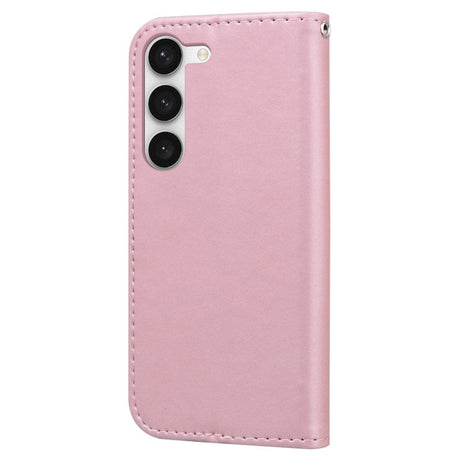 Samsung Galaxy S24+ (Plus) Flip Deksel med Stropp / Ståfunksjon / Kortholder - Pink (Kanin)