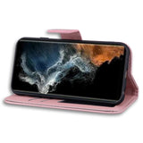 Samsung Galaxy S24 Ultra Flip Deksel med Stropp / Ståfunksjon / Kortholder - Pink (Kanin)