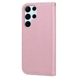 Samsung Galaxy S24 Ultra Flip Deksel med Stropp / Ståfunksjon / Kortholder - Pink (Kanin)