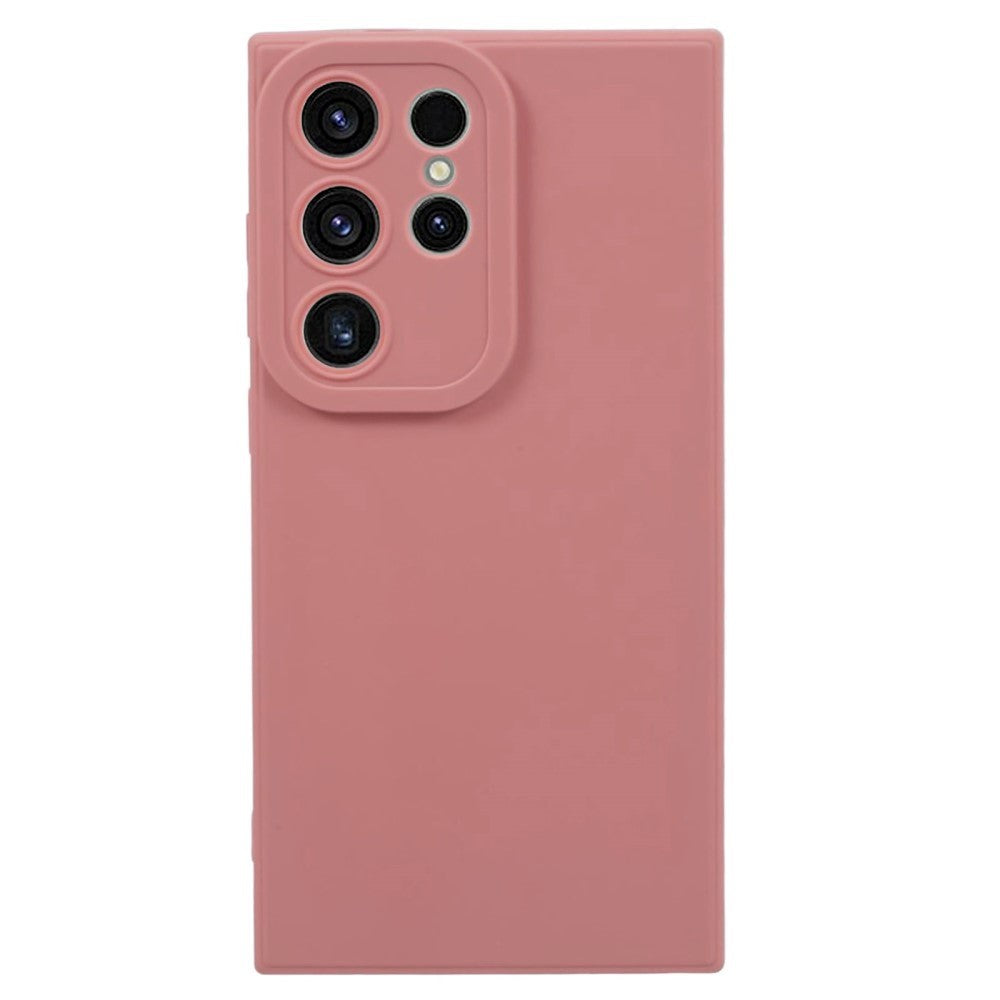 Samsung Galaxy S24 Ultra Matt Fleksibelt Plast Deksel - Rosa