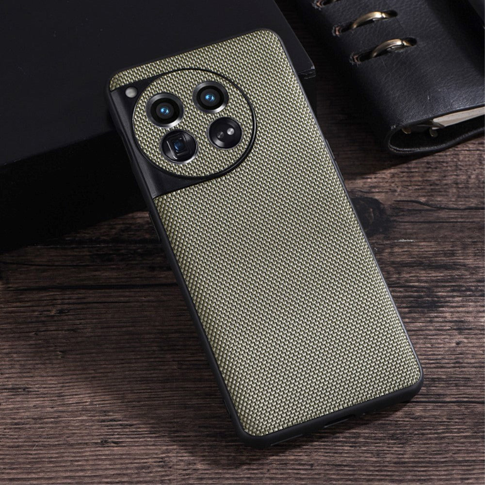 OnePlus 12 Fleksibelt Plast Nylon Bakdeksel - Grønn
